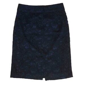 BANANA REPUBLIC Black lace cocktail chic fall pencil skirt